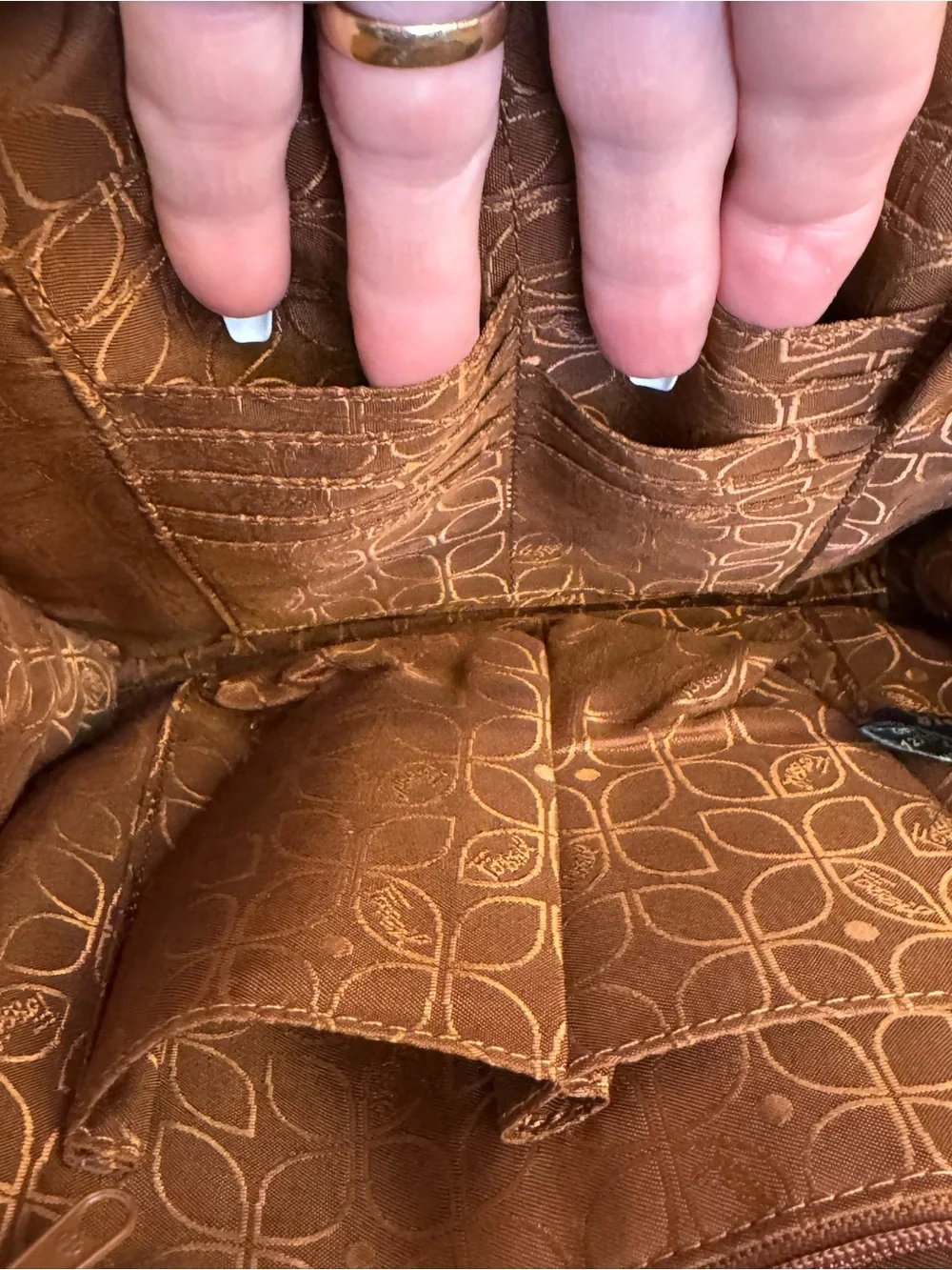 Fossil Vintage 90’s Y2K Crosstown Leather Organizer Crossbody Bag